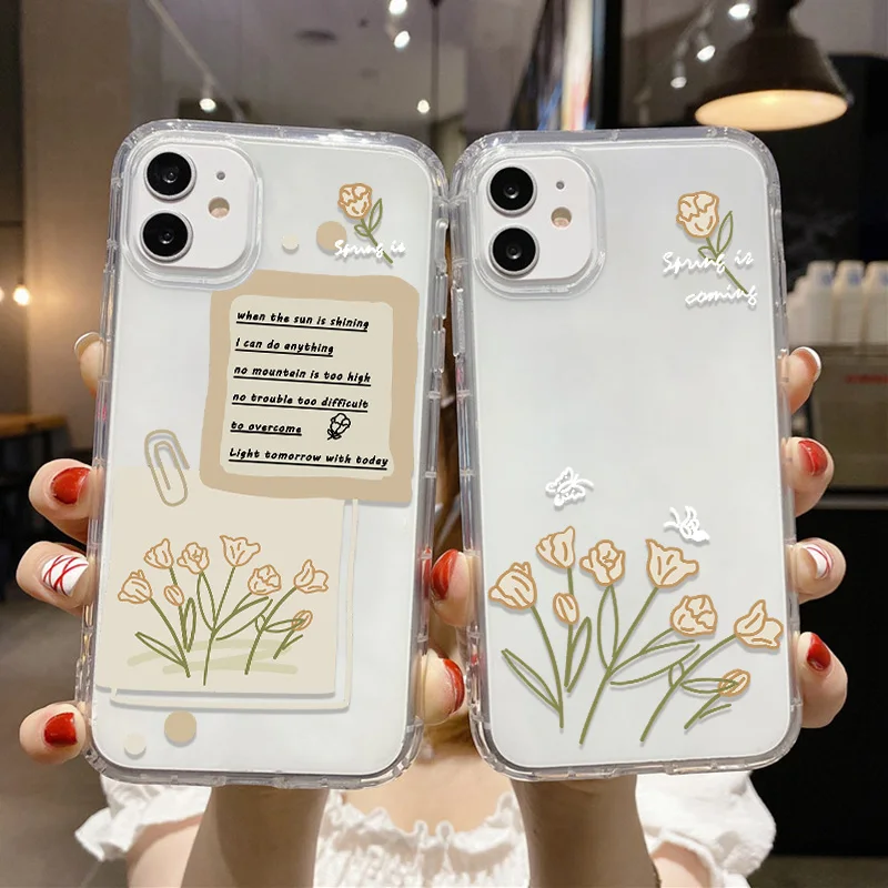 Funda de silicona para Xiaomi Redmi Note, 11, 10, 9, 8, 9s, 10s, 9C, NFC, 9A, 10C, 12 Lite, 11T, 12T, Poco X3 Pro, X5, F5, F3, Fundas de flores - imagen 2