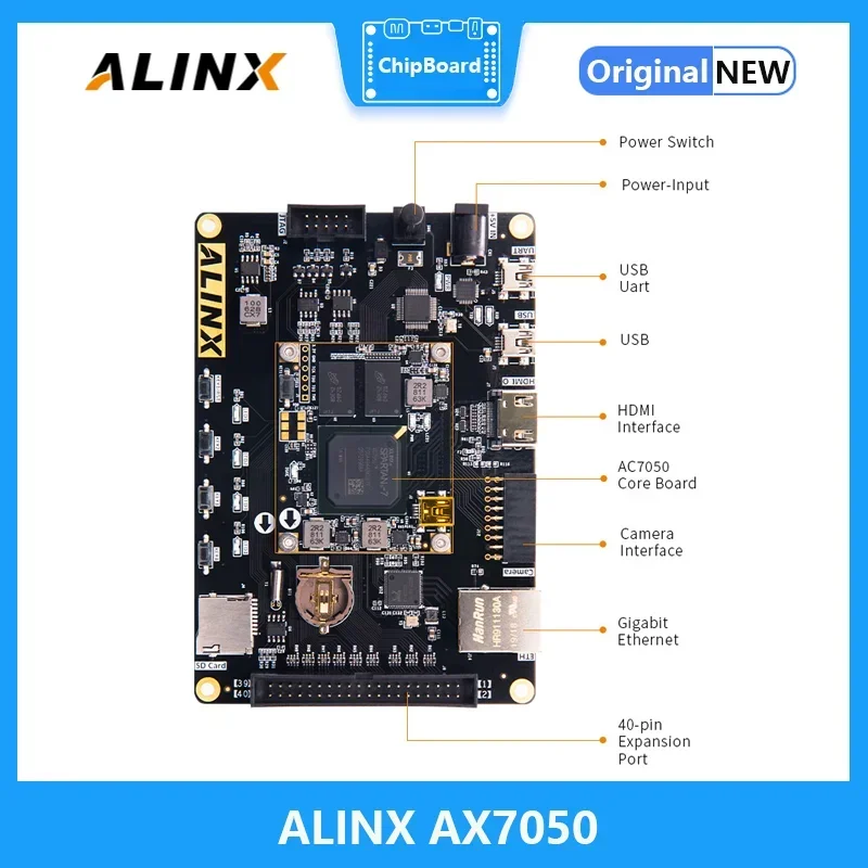 ALINX AX7050: XILINX Spartan-7 XC7S50 VIVADO Placa FPGA - imagen 3