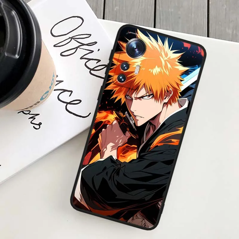 Funda Ichigo Kurosaki para Xiaomi Mi 17 15 14 14T 13 12 11 13T 12T 11T 12X Lite Ultra Pro Max 5G funda de teléfono negra - imagen 4