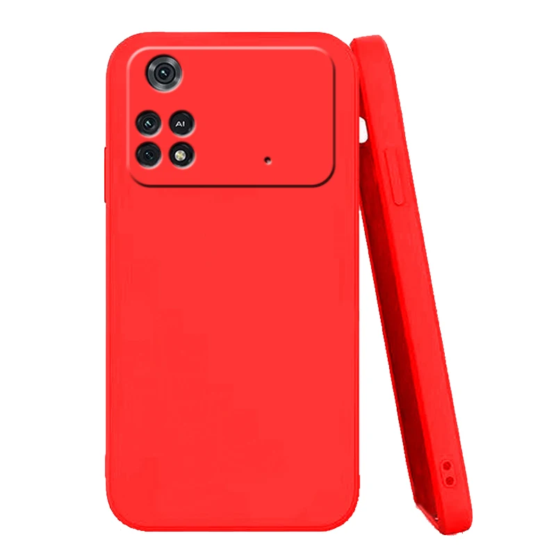 Fundas para Xiaomi POCO M4 Pro 4G funda de silicona líquida a prueba de golpes funda de teléfono Poco M4 Pro 4G Fundas - imagen 2