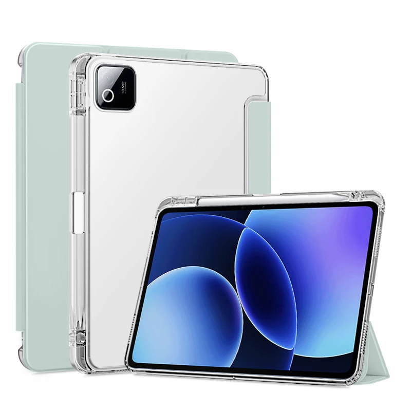 Para Xiaomi Pad 8 Funda con portalápices soporte plegable TPU trasero para Xiaomi MiPad 8 Mi Pad 8 11,2 pulgadas 2025 Funda Capa Funda - imagen 3