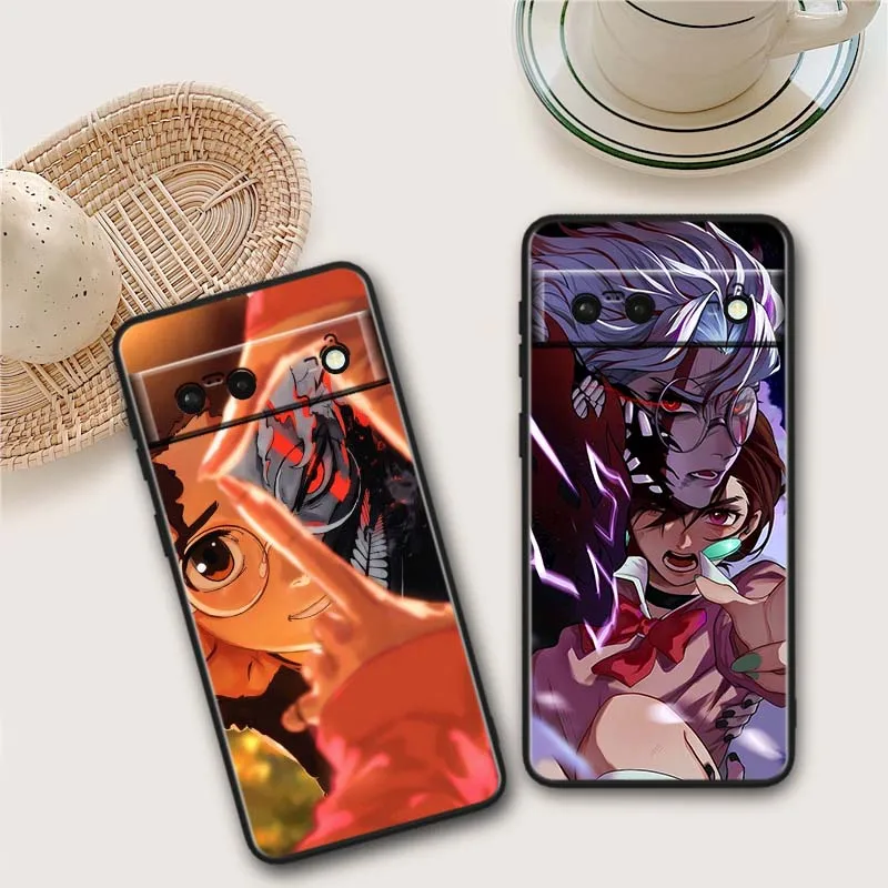 Funda de Anime Art Dandadan para Google Pixel 10 9 8 7 9a 8A 7a 6a XL Pro 5G funda de teléfono negra - imagen 2