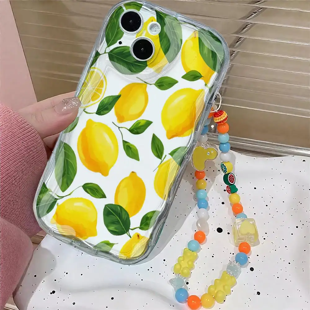 Funda con cadena de pato y corazón de estrella, hoja de limón, fresa, arándano, para OnePlus Nord N20 SE 4G N200 5G N300 CE 3 4, cubierta luminosa de TPU