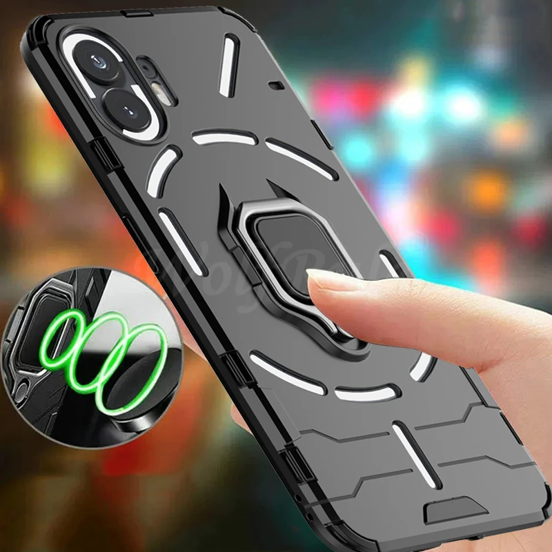 For Nothing Phone 2 Cover Case, Nothing Phone (2), New Bumper Armor Ring, Magnetic Holder Case For Nothing Phone 2 (2)