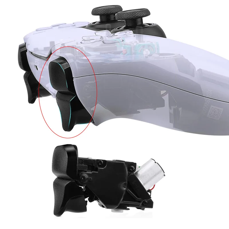Botón de repuesto L2R2 para mando de PS5, botón de disparo izquierdo y derecho para mando de PS5, piezas de reparación - imagen 2