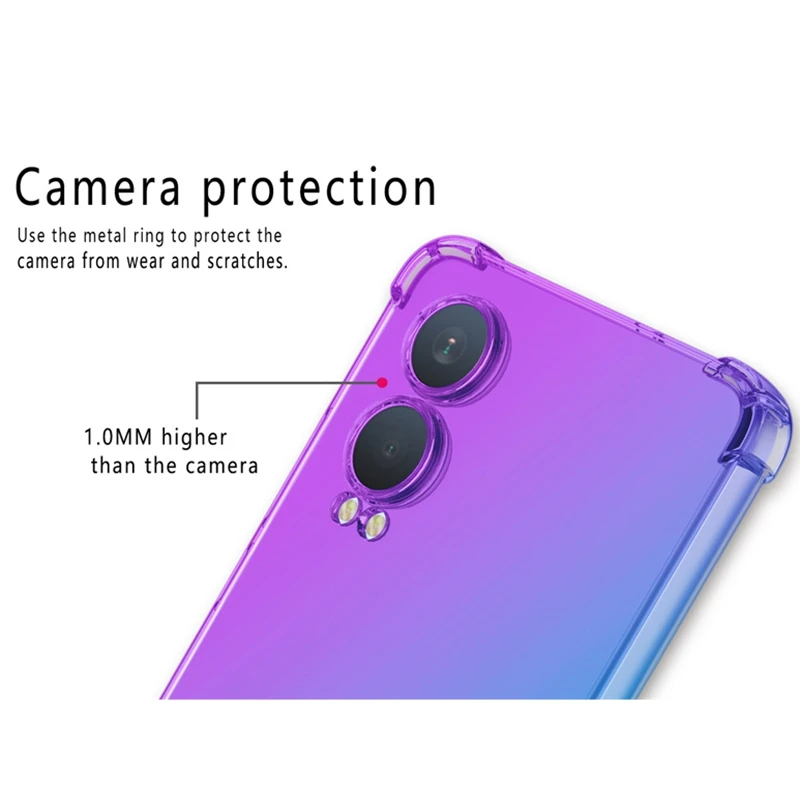 Funda de TPU con gradiente a prueba de golpes para OnePlus Nord CE 4 Lite 5G CE 3 2 Lite N30 SE N200 N20 2T, funda protectora, Coque Capa - imagen 5