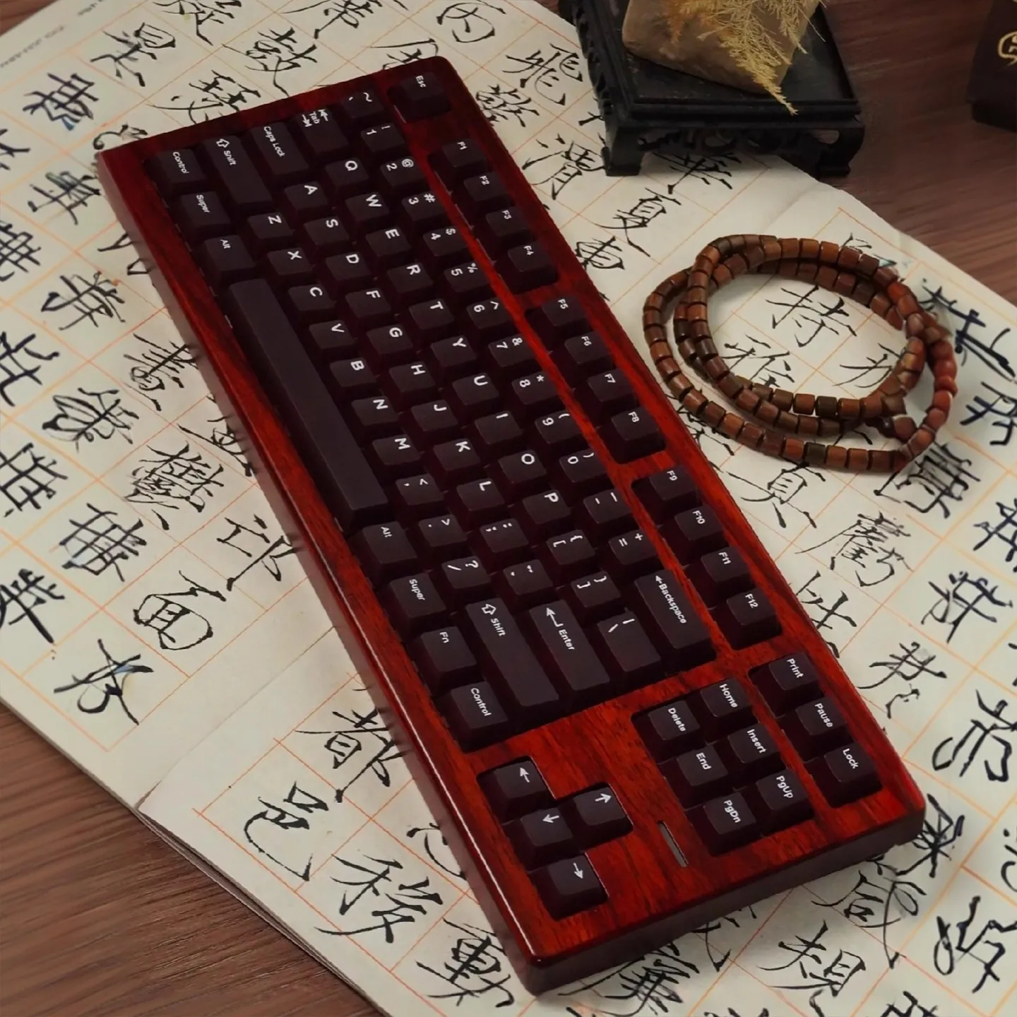 132 teclas vino tinto PC niebla transparente Keycap Cherry altura adecuado para teclado mecánico para jugar Cherry MX Switch - imagen 5