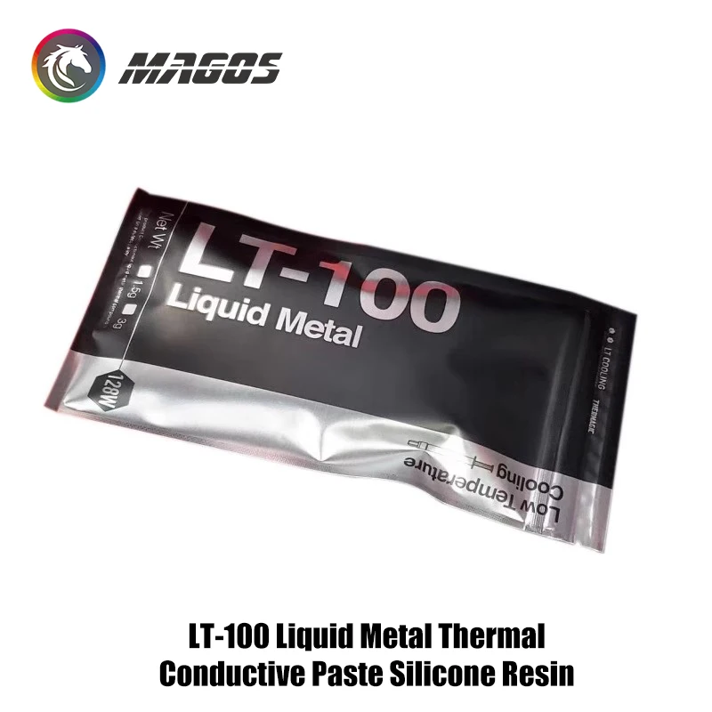 Pasta térmica de Metal líquido LT-100 128W/m-k, reproductores de alta gama de compuestos térmicos, resina de silicona de disipación de calor conductora MOD - imagen 3