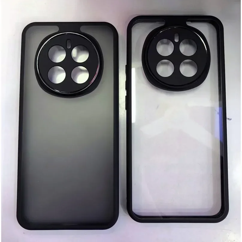 Para Honor Magic 7 Pro funda mate ELVEV sensación de piel transparente duro PC + TPU carcasa trasera protectora cómoda