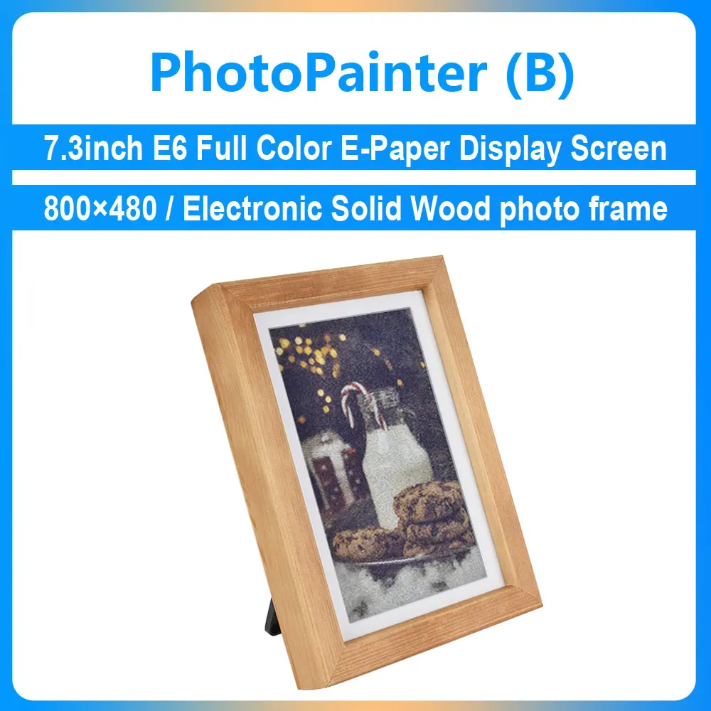 Chip RP2350, pantalla de tinta de papel electrónico de 7,3 pulgadas, marco de fotos electrónico a todo Color E6, decoración de escritorio programable 800 × 480