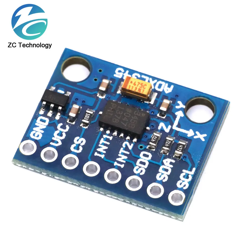 GY-291 ADXL345, Sensor de gravedad Digital de 3 ejes, módulo de aceleración, transmisión IIC/SPI - imagen 4