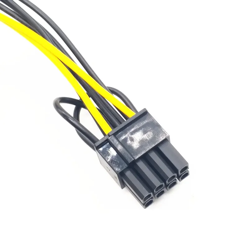 Línea de conector de alimentación de tarjeta gráfica SATA única de 15 pines de giro a 8 pines Cable adaptador de 6 pines + 2 pines Cable de línea de tarjeta gráfica de 15P a 8P - imagen 4