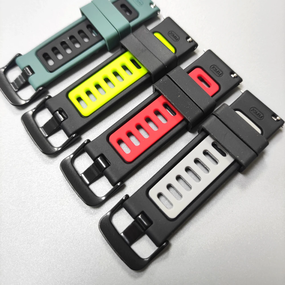 Correa de silicona de 20mm y 22mm para Garmin Forerunner 570 47mm 42mm 265 255 pulsera Garmin Venu 3 Sq2 Plus Vivoactive 6 5 4 cinturón - imagen 5