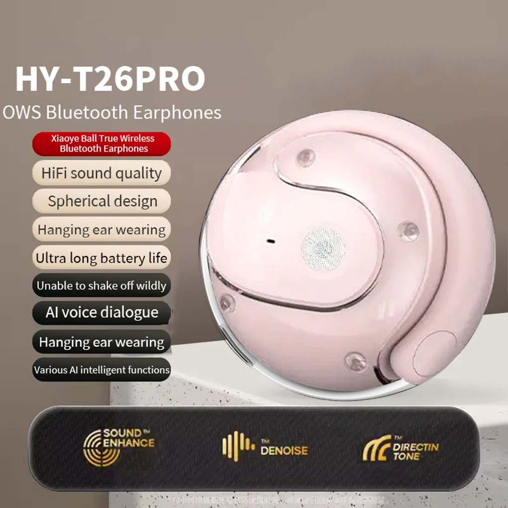 HYUNDAI HY-T26 Pro OWS auriculares AI traducción inalámbrica BT5.4 auriculares sonido HIFI 4 modos de traducción auriculares llamada HD - imagen 4
