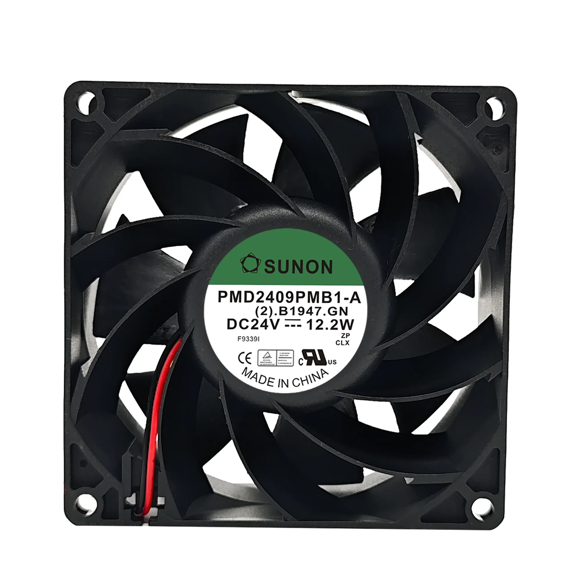 PMD2409PMB1-A Ventilador de enfriamiento con doble rodamiento de bolas de 92 x 92 x 38 mm - 24 V 12,2 W 4900 RPM 120 CFM para inversores/serervidores - imagen 3