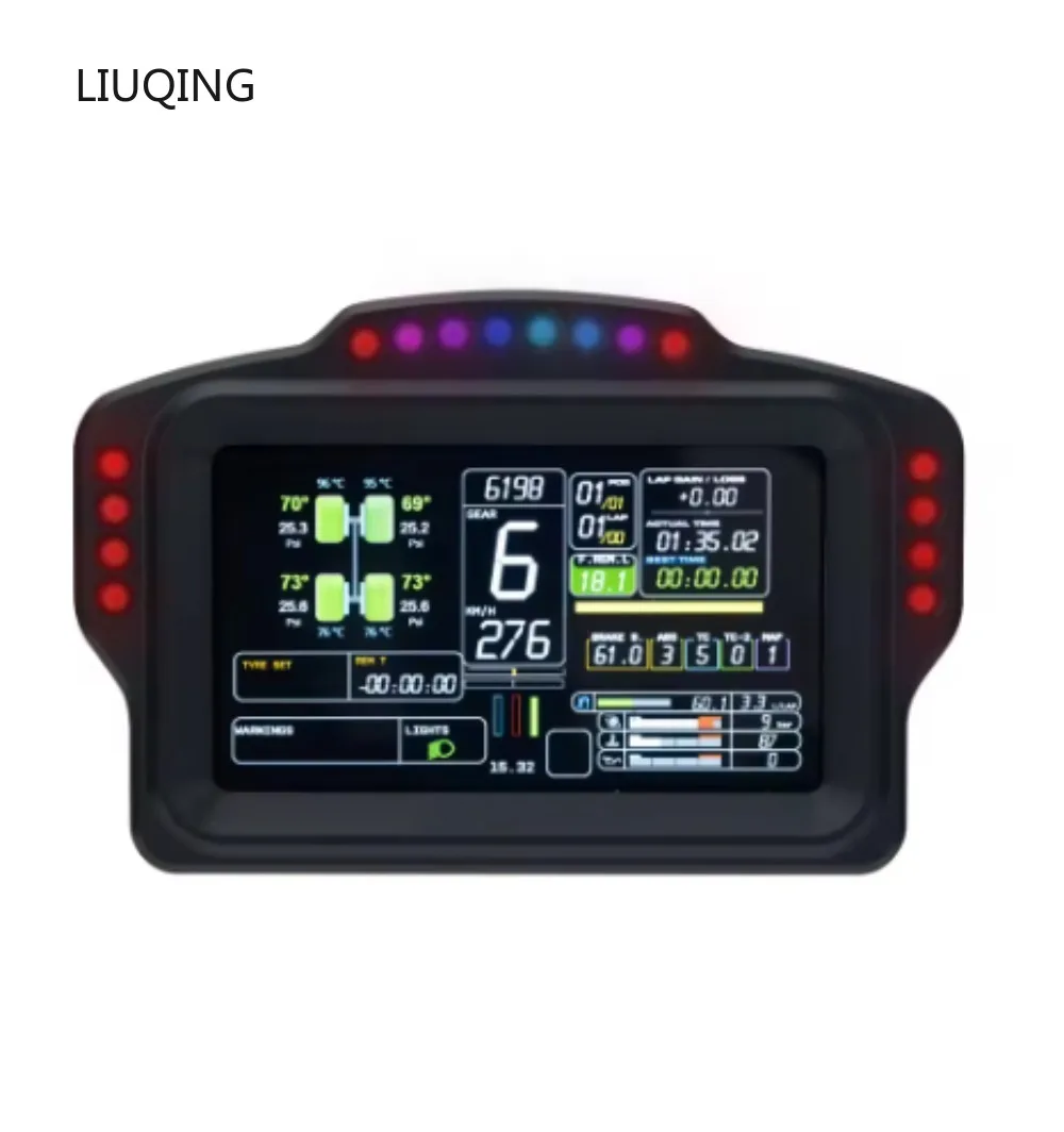 Tablero de carreras DV480/DH480 PRO Dashboard Sim Racing Dash Display con pantalla de 5 "y LED RGB de 16-18 para Simagic Fanatec MOZA - imagen 5