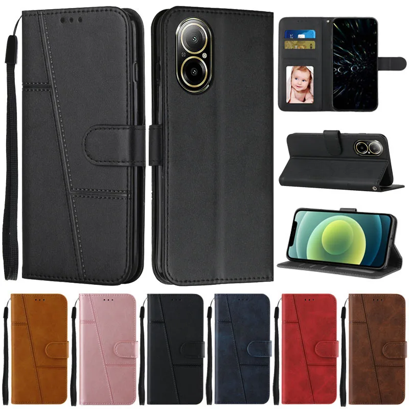 Funda de cuero con tapa para móvil, Carcasa protectora para Realme C67 4G, OPPO Realme C67 4G RealmeC67 C 67 4G RMX3890 - imagen 2
