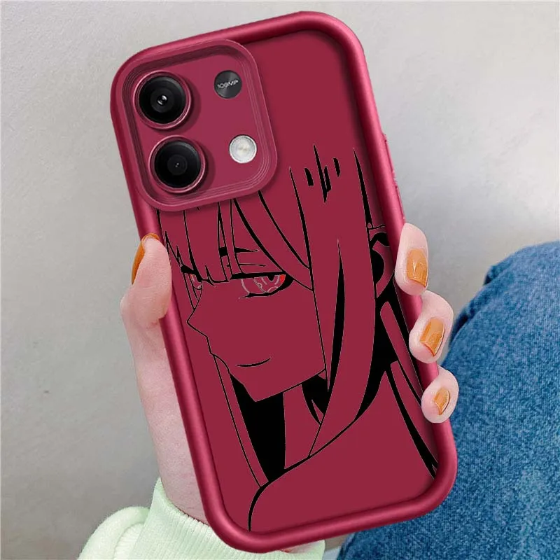Zero Two Anime para Redmi Note 14 13 12 11 12R 12R 11T Pro Speed Plus 5G Eye Ladder funda de teléfono - imagen 5