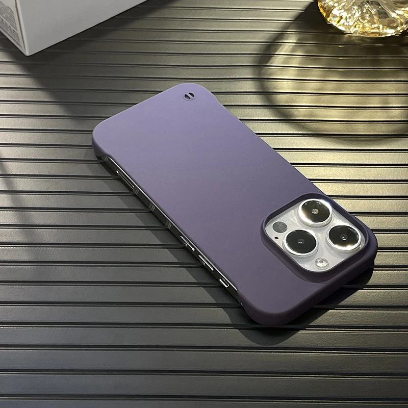 Funda rígida de PC sin marco ultrafina para iPhone 15, 14, 13, 12 MINI, 11 Pro Max, XR, XS, X, 8, 7 Plus, SE, cubierta de caramelo de refrigeración delgada de lujo - imagen 3