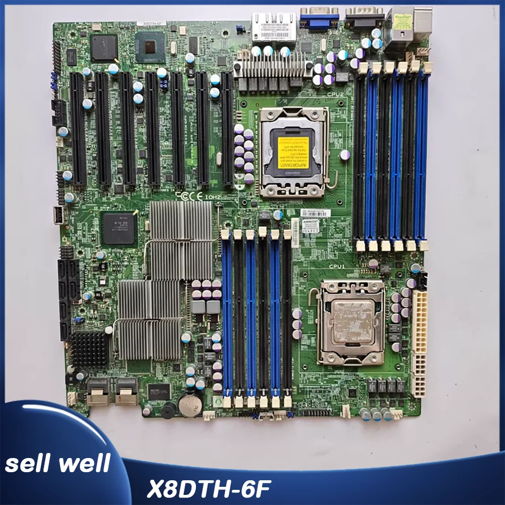 Placa base de doble canal X58 LGA1366 X8DTH-6F rev2.01