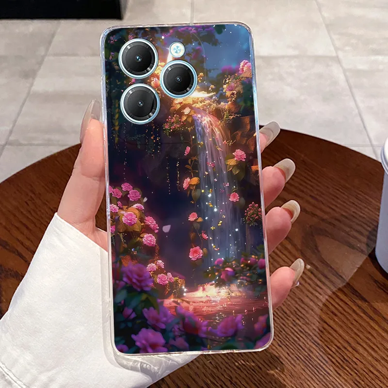 Para Infinix Hot 40 Pro X6837 funda Hot40 X6836 40i X6528B claro de lujo lindo conejo de amor divertida funda de silicona Infinix Hot 40 carcasa - imagen 5