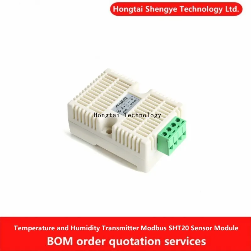 Transmisor de temperatura y humedad XY-MD02 Módulo de sensor Modbus SHT20 Monitoreo de temperatura y humedad de alta precisión RS485