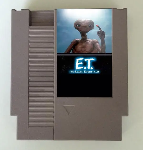 E.T. Cartucho de juego Extra terrestre para consola NES/FC