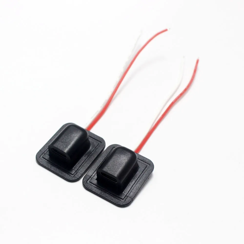 1 Uds 20V 3A USB tipo C conector USB impermeable base hembra de compresión directa interfaz de carga de enchufe hembra con 24AWG - imagen 5