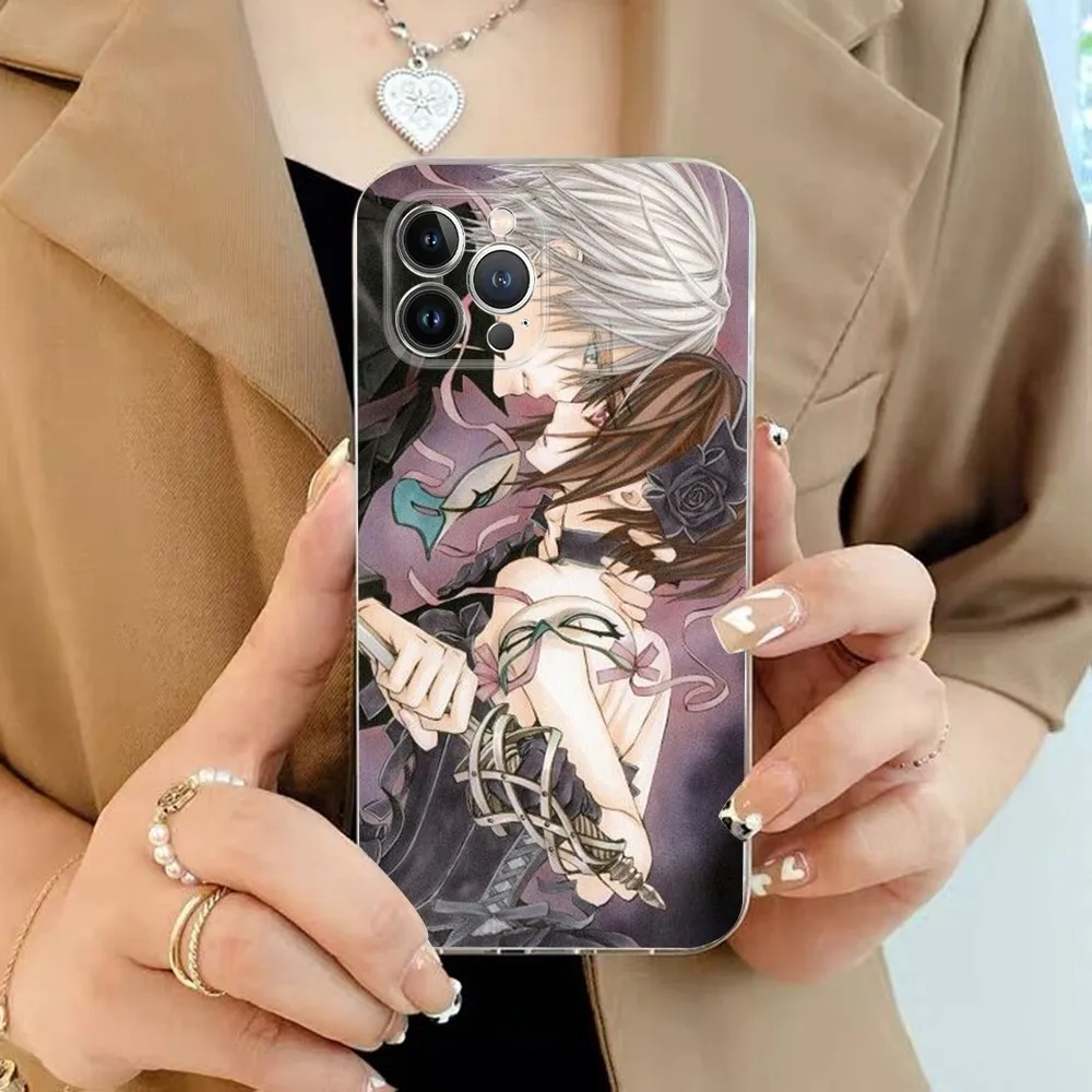Funda de teléfono Vampire Knight para iPhone 15 13 14 Pro Max XS XR 12 11 Pro 13 Mini 6 7 8 Plus cubierta trasera transparente Capa - imagen 2