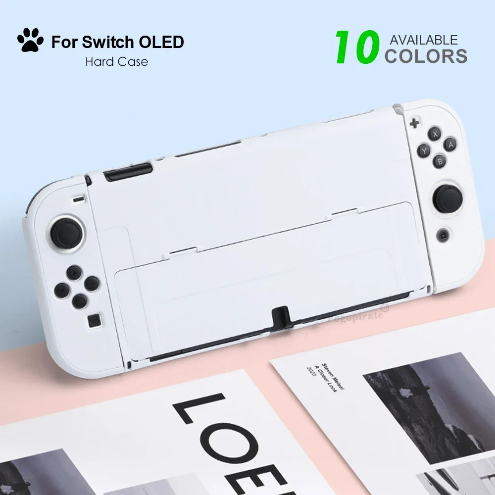 Funda protectora rígida para Nintendo Switch, carcasa protectora para controlador de JoyCons, OLED, 10 colores - imagen 2