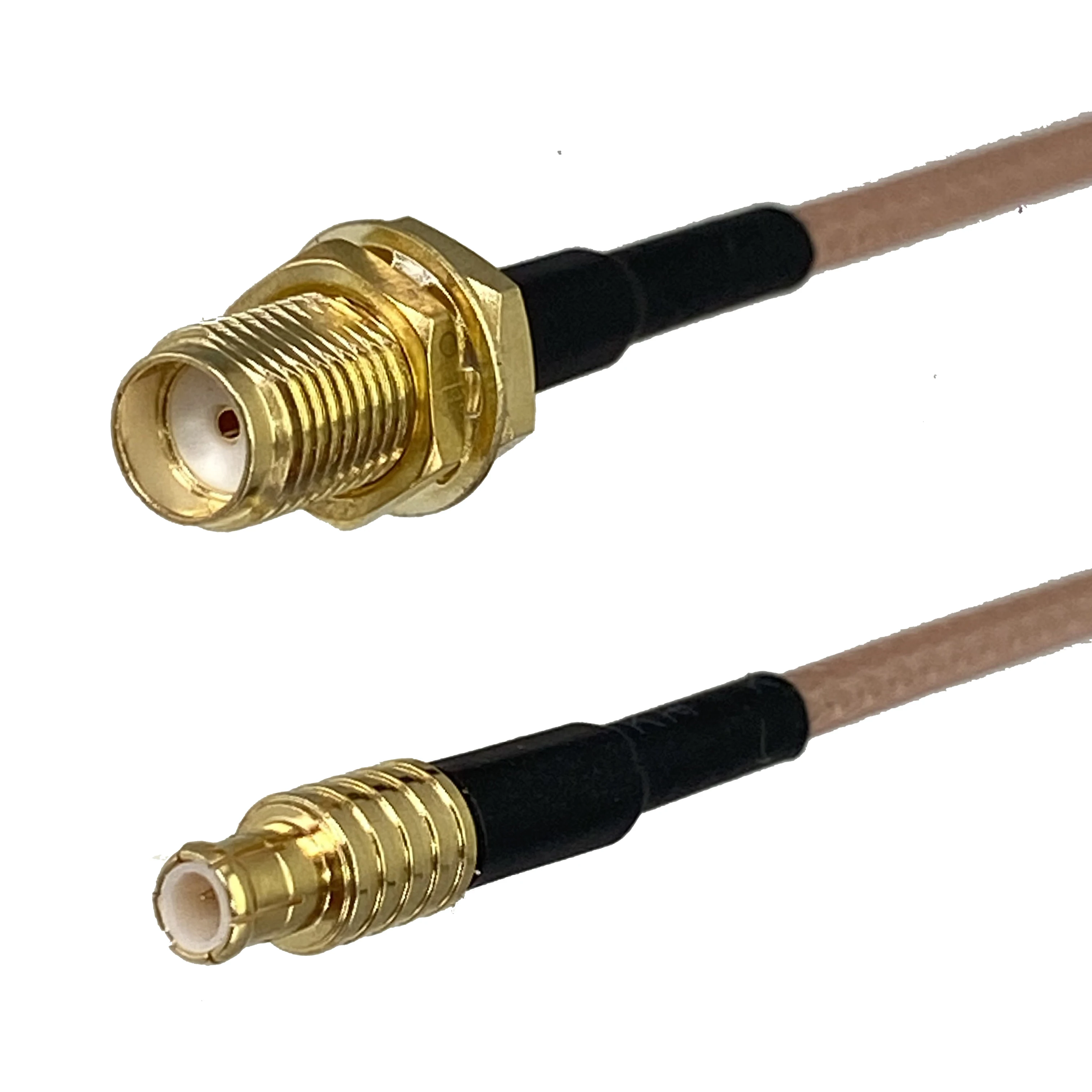 Cable Pigtail Coaxial MCX Hembra a SMA Macho RG316 10cm - imagen 2