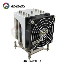 Enfriador CPU de Aluminio con Tubo de Calor Intel LGA1700 Silencioso