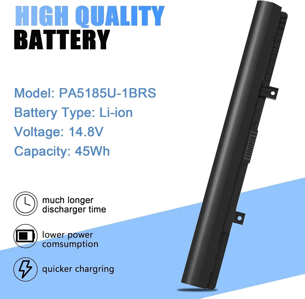 SKOWER PA5185U-1BRS Batería para Toshiba Satellite C55 C55D C55T S55 S55T L55 C50-B L55T L55D C55-B PA5184U/PA5195U/PA5186U-1BRS - imagen 3