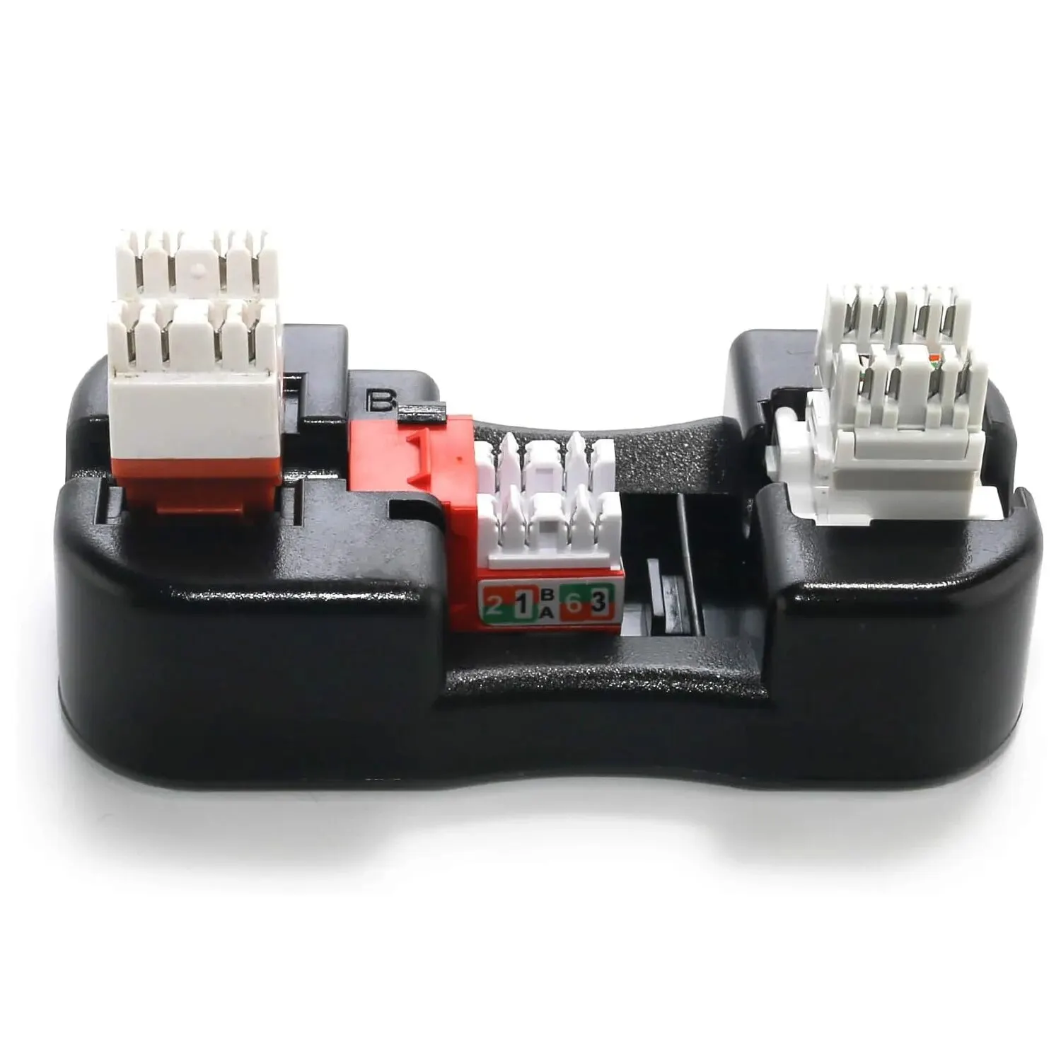 ZoeRax Keystone Jack Punch Down Stand y pequeña herramienta de perforación de plástico con herramienta de cableado Stripper, soporte de módulo, herramienta de red - imagen 4