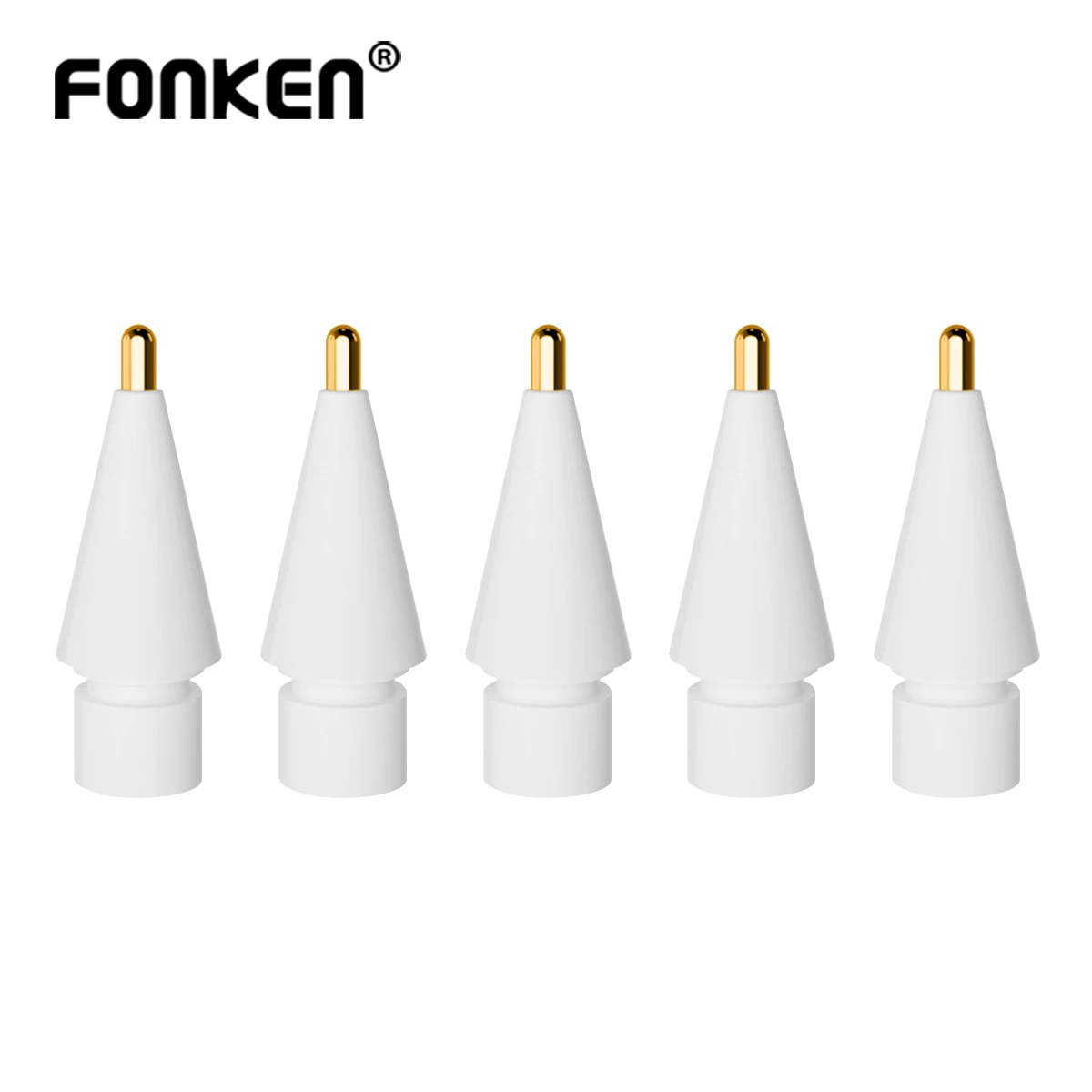 Punta de punta de repuesto extendida antideslizante para Apple Pencil 1ª y 2ª generación, lápiz óptico para ipad, punta de bolígrafo de amortiguación táctil inclinable para 애펜슬 슬 촉