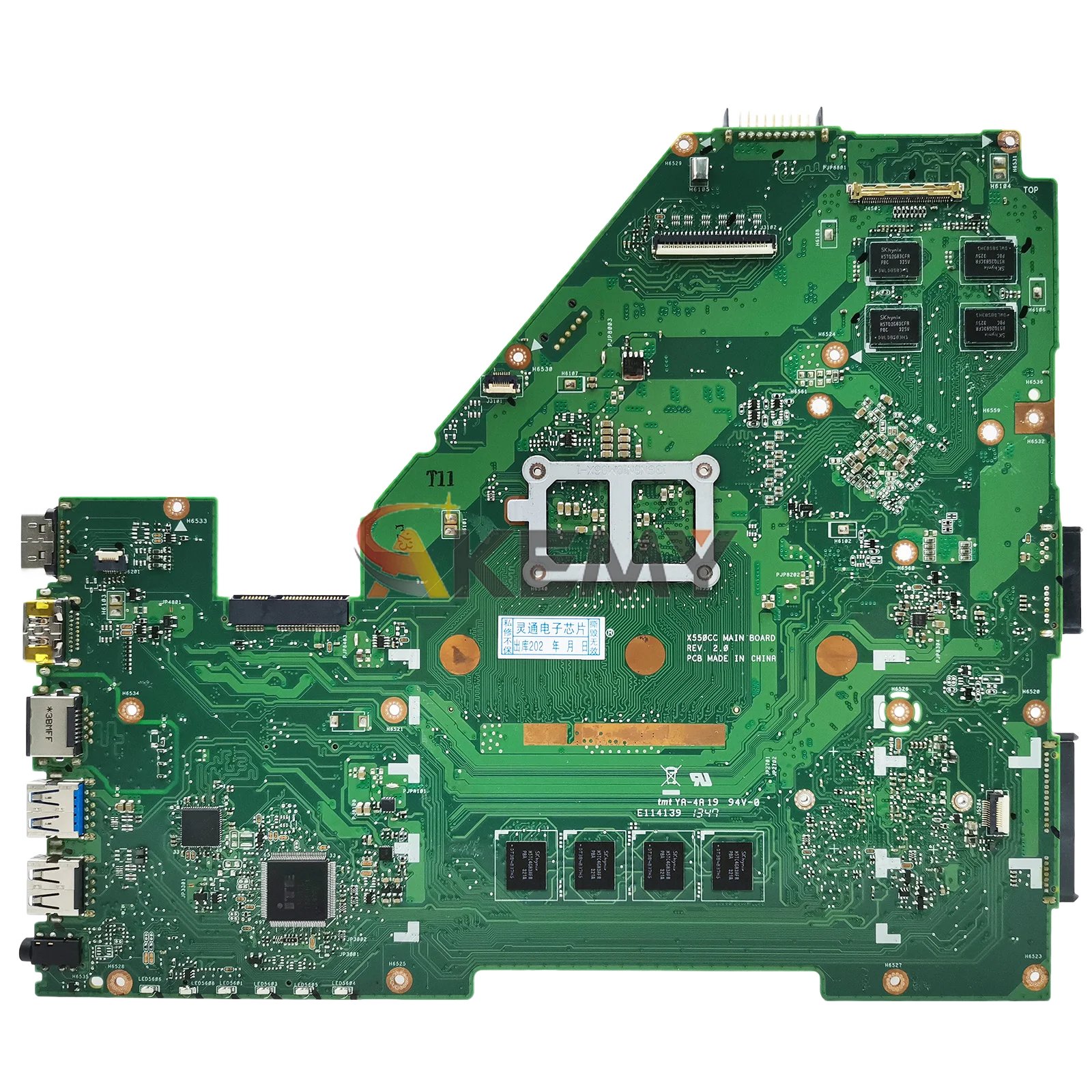 Placa base para ordenador portátil X550CC para ASUS VivoBook X550VC X550CL X550C X550VB X550CC Y581C A550V X552 R513C con CPU I3 I5 I7 - imagen 2