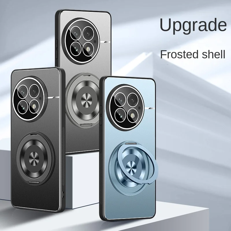 Para OnePlus ACE 5 funda dura mate con anillo soporte lente funda protectora trasera para OnePlus ACE 5 3 2 Pro 3V 2V carcasa de teléfono