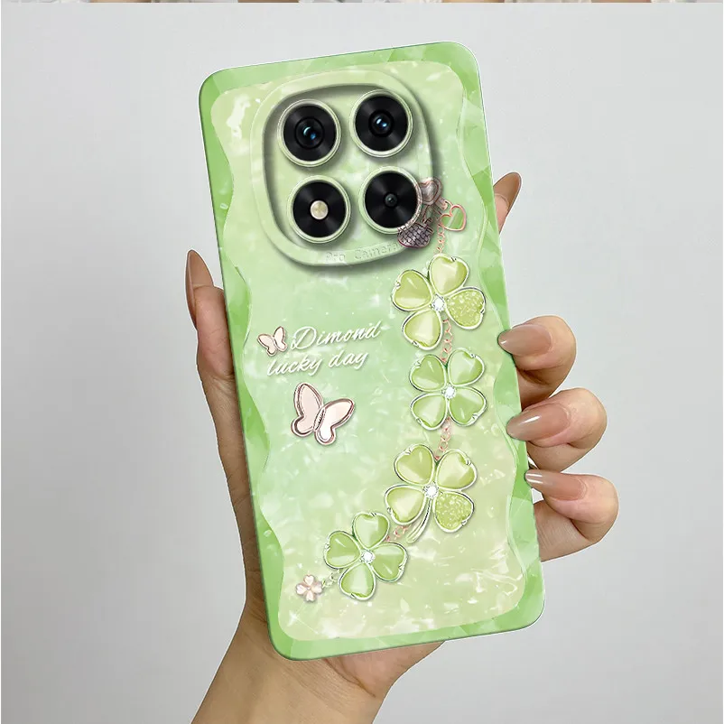 Para Xiaomi Redmi Note 14 Pro 5G 4G Funda bonitas flores suave y delgada Funda de teléfono para Redmi Note14 Note 14 Pro 5G 4G Funda de protección - imagen 2