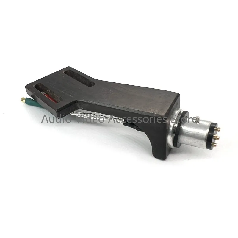 Cartucho de registro de brazo recto, carcasa de cabeza con cable de plata pura de ley 5N para tocadiscos LP, tocadiscos de vinilo, soporte HIFI