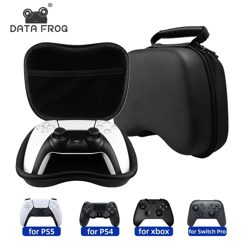 Estuche de transporte duro portátil Data Frog para Xbox One/Xbox Series One S X bolsa de almacenamiento protectora de viaje para PS5/PS4/PS3/Switch Pro