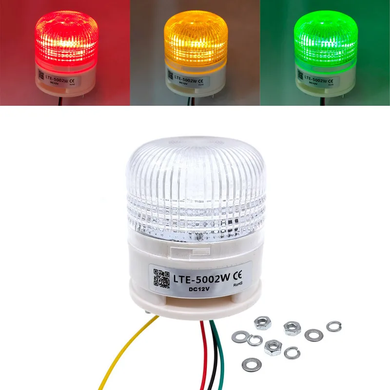 Piloto LED Aviso 3 Colores con Zumbador Multitensión - imagen 5