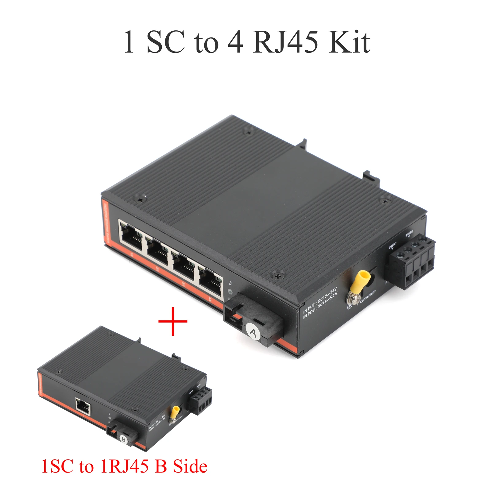 1 SC to 4 RJ45 Kit