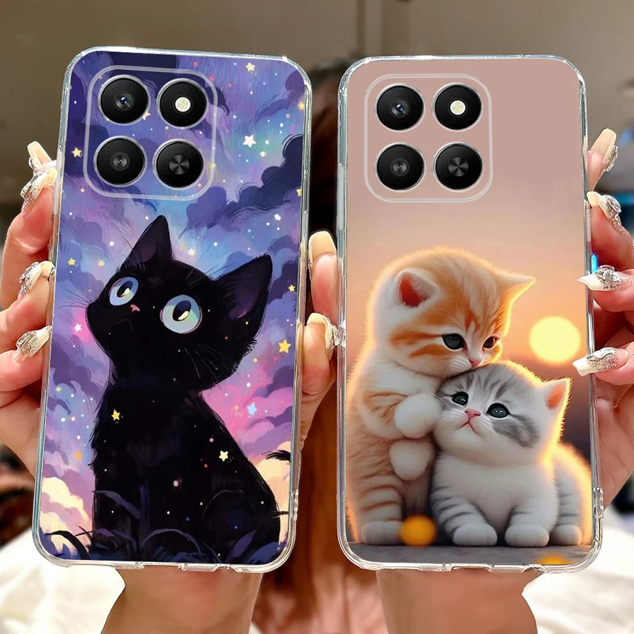 Para Honor 400 Smart 5G funda LGN-NX1 lindo gato pintado funda de silicona suave para Honor X7d 4G HonorX7d 5G Honor400 parachoques inteligente - imagen 5