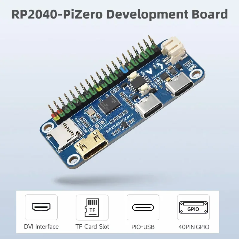 Placa de desarrollo cero RP2040-Pi, placa de programación Flash Python de 16MB, procesador de doble núcleo, DVI inter basado en Raspberry Pi RP2040 - imagen 5