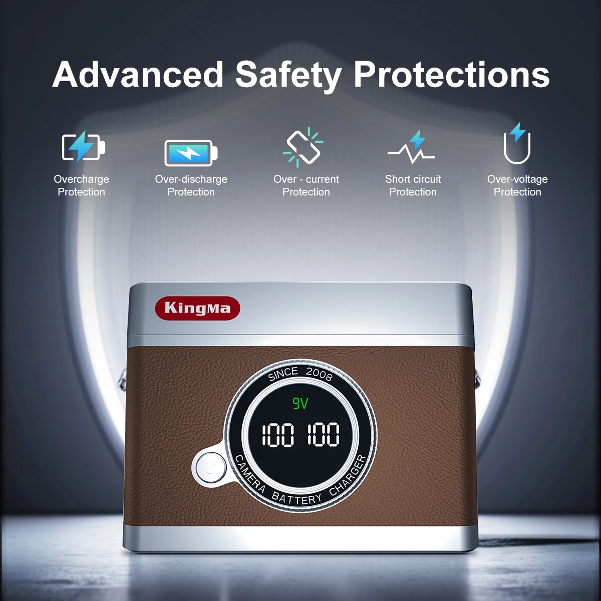 Cargador rápido PD de 18W para NP-W126S, estuche de almacenamiento con doble ranura y pantalla digital inteligente, para Fujifilm X-S10, X-T30 II, X-T3, X-E4 - imagen 2