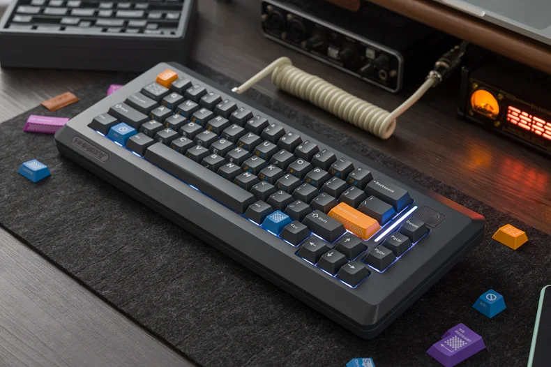 Domikey-Tapa de tecla de productividad PBT Doubleshots, perfil de cereza con serigrafía para teclado mecánico - imagen 5