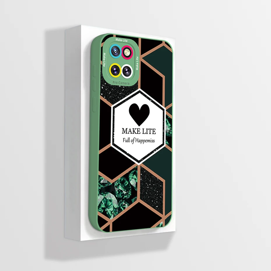 Funda de teléfono para Samsung Galaxy Note 10 Lite, carcasa trasera de silicona líquida de protección completa estética - imagen 2