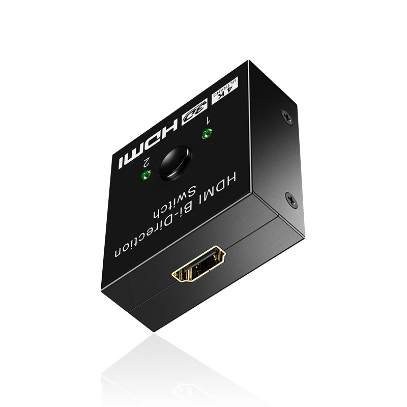 Conmutador HDMI 4K, 2 puertos, bidireccional, HD 4K, 3D, HDR, HDCP, divisor, compatible con adaptador Ultra para PS4, Xbox, HDTV - imagen 5