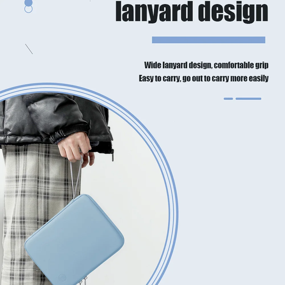 Funda para tableta de 11 y 13 pulgadas, funda para IPad Air para Samsung, Xiaomi, Lenovo, funda para tableta, bolsa a prueba de golpes con múltiples bolsillos - imagen 4