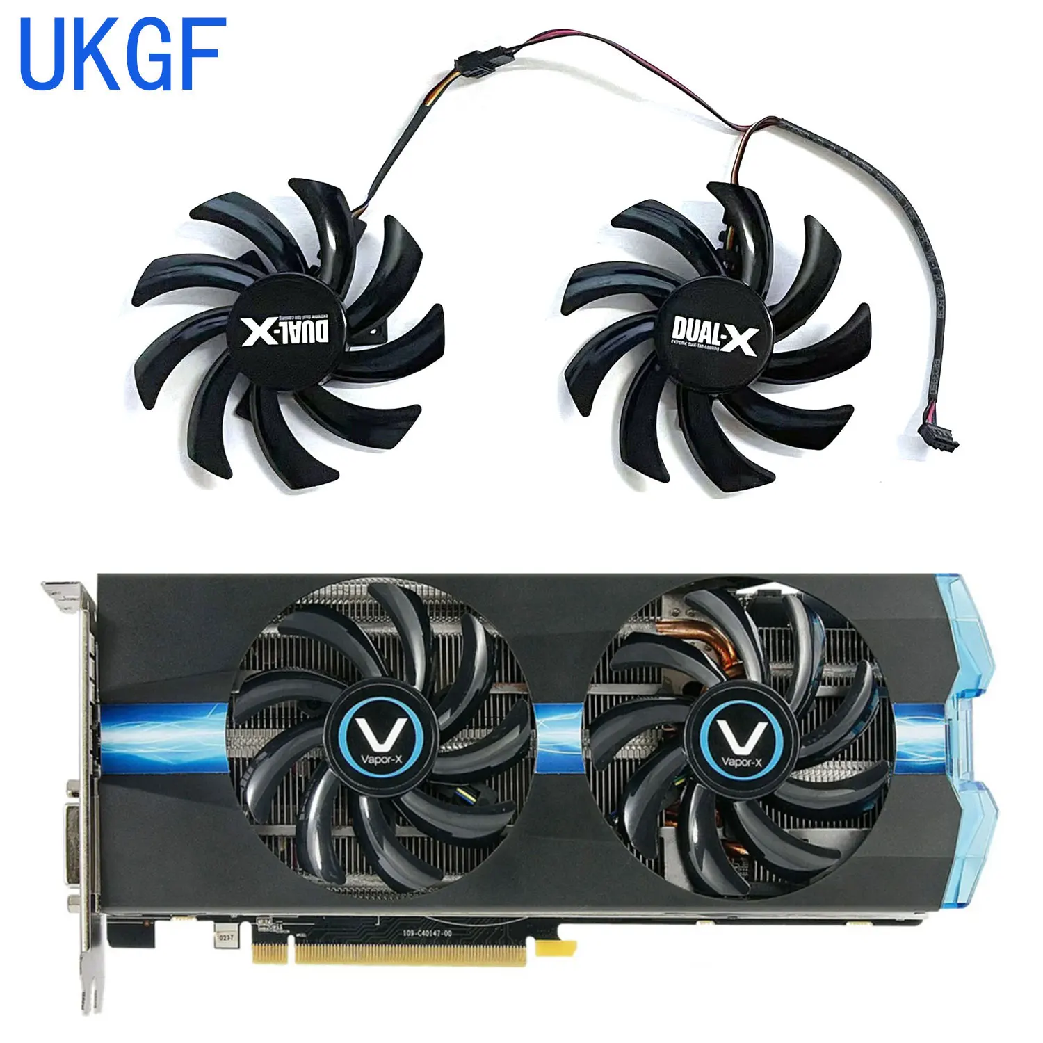 Refrigerador de GPU para Sapphire Radeon R9 280 280X 285 270X 370X 380 HD7970 7950 7870 7850 HD6970 6850, 85MM, 4 pines, nuevo